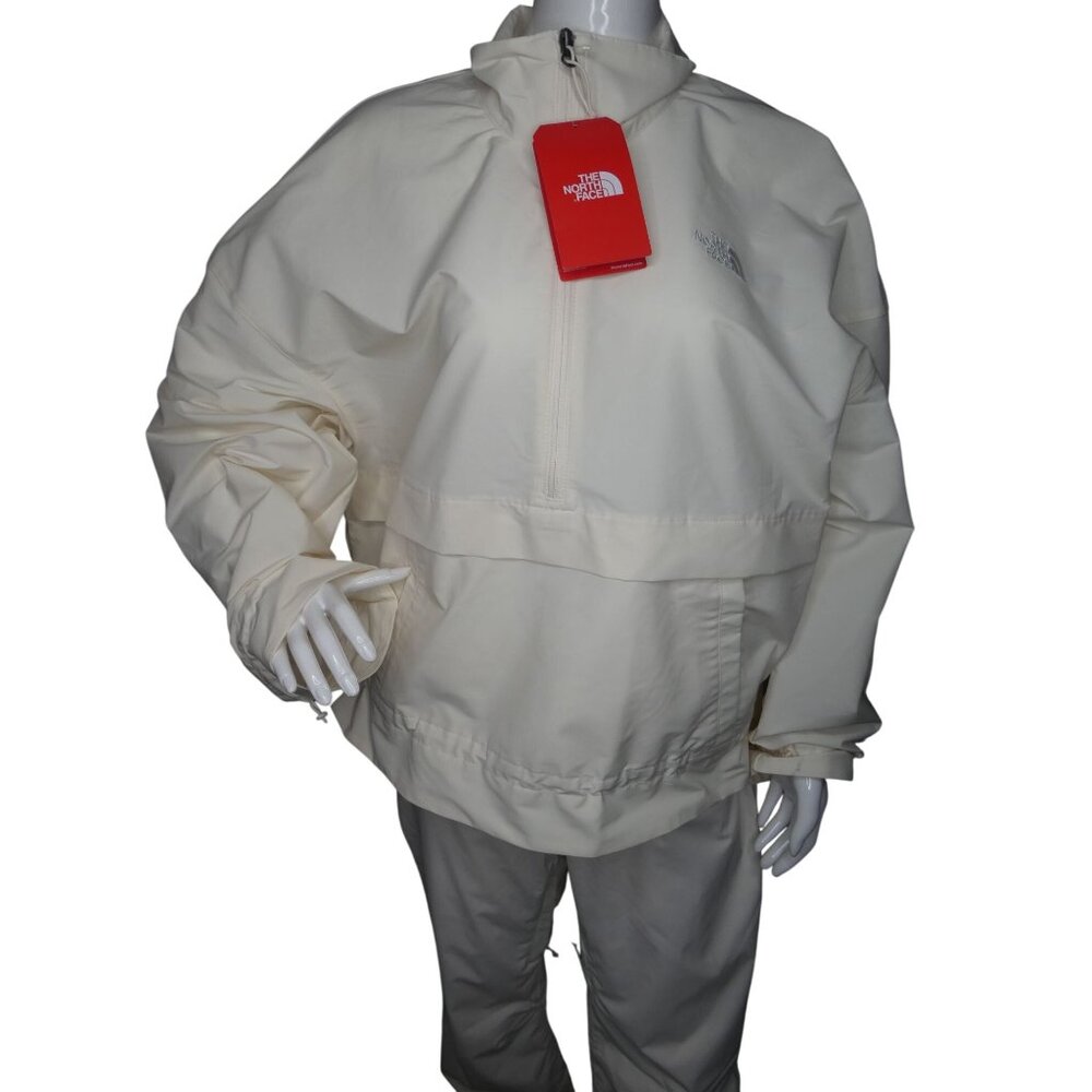 The North Face Women's Easy Wind‎ Pullover White Dune Size XL